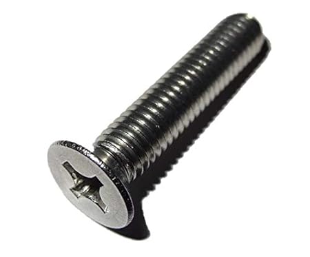 MACHSWON 10 Stück M4 Messing Schrauben Kreuz-Senkkopf 20mm