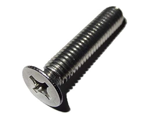 10x M5 Messing Schrauben 50mm - Kreuz-Senkkopfschrauben Aus Kupfer