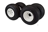 18x8.50-8 with 8x7 White Assembly for Golf Cart and Lawn Mower (Set of 4)