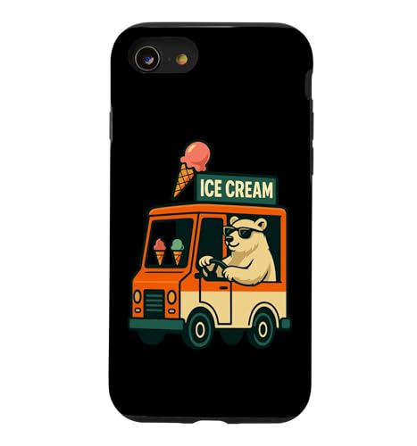Funny Polar Bear Driving Ice Cream Truck Case for iPhone SE (2020) / 7/8
