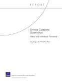 Image de Chinese Corporate Governance: History and Institutional Framework