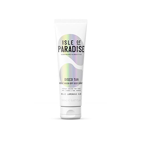 Isle-of-Paradise-DISCO-TAN-Fake-Tan-Bronzer-200-ml-Instant-Self-Tanning-Wash-Off-Glow-Natural-Ingredients-Vegan Isle of Paradise DISCO TAN Self Tan Bronzer (200 ml) Instant Self Tanning Wash Off Glow Natural Ingredients & Vegan