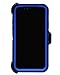 WallSkiN Turtle Series Cases for iPhone Xs/iPhone X (Only) Tough Protection with Kickstand & Holster - Midnight (Navy Blue/Blue)