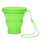 BALONGPH Collapsible Cup Silicone Travel Mup for Hiking Camping Picnic and Home Drinking Water Coffee Tea 200ML Volume