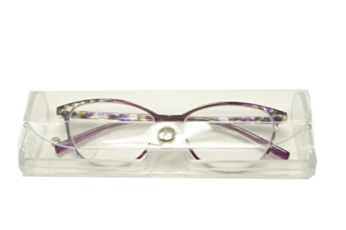 ColorViper Basic everyday Designer Reader (oval purple transparent frame, 1.00)