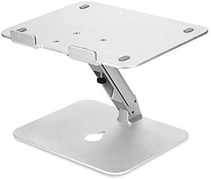 SeSDY Laptop Stand Notebook Stand Aluminum Lifting Folding Portable Storage Hollow Desktop Laptop Cooling Rack - Silver