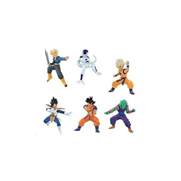 Dragon Dragonball Komplett-Set 6 Figuren Kampffiguren Action Pose Serie 01 HG Plus BANDAI Gashapon