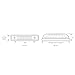 Grand General 77651 Amber Thin Line 6-LED Marker Sealed Light with Clear Lens