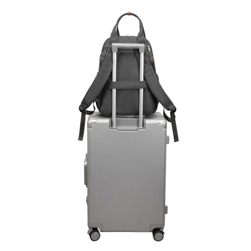 LAND GRANDE AMOR mochila maternidade bolsa para bebê Mamãe Fralda Sacos mochila Mummy Grande Capacidade Viagem Fralda Sacos Multi-função Maternidade (Cinzento escuro)