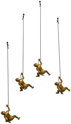 eladitems Climbing Man Position Number 1 Gold Color 1 Piece Hanging Wall Piece of Art Solid, Durable Polyresin Construction – Handmade, Highly Motivational Home Décor Item
