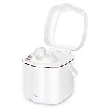 Ovonni Facial Steamer Nano Ionic Hot Mist Personal Home Sauna SPA Moisturizing Face Sprayer with Mirror, Professional Face Steam Machine for Acne Skin Unclog Pores, White
