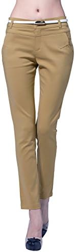 Christi Women's Essentials Ankle Casual Pants (XXL, Khaki)