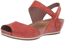 Dansko Women's Vera Slide Sandal, Coral Milled