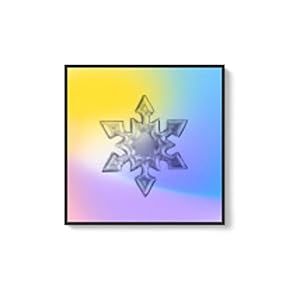 Framed Canvas Wall Art for Living Room, Bedroom Snowflake Theme Canvas Prints for Home Decoration Ready to Hang - 16x16 inches