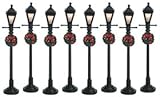 Lemax Christmas - Gas Lantern Street Lamp Set of 8 B/O (4.5V) (64500)