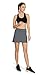 Cityoung Womens Athletic Pleated Golf Skirts with Pockets Tennis Skirt High Waisted with Shorts Running Workout Grey XL