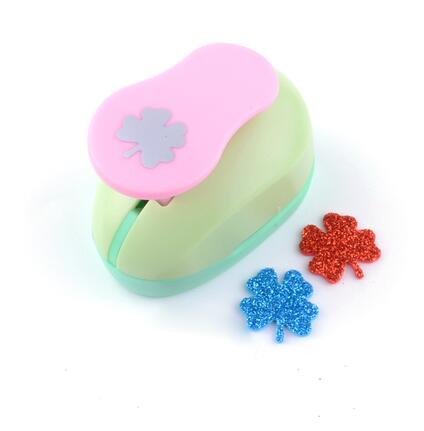 Fascola 5/8' Paper Craft Punch,card Scrapbooking Engraving Kid Cut DIY Handmade Hole Puncher (Clover)