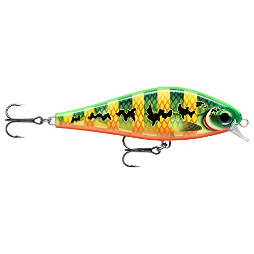 Rapala Unisex Adult Super Shadow Rap Fishing Bait Fishing Accessories with Integrated Diving Shovel Freshwater Spinning Bait Running Depth 1.4m Fishing Lure 16cm 77g Made in Estonia Peacock 16cm