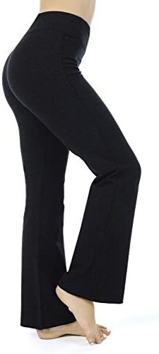 Women's Bootcut Yoga Pants Tummy Control Workout Pants with Inner Pocket