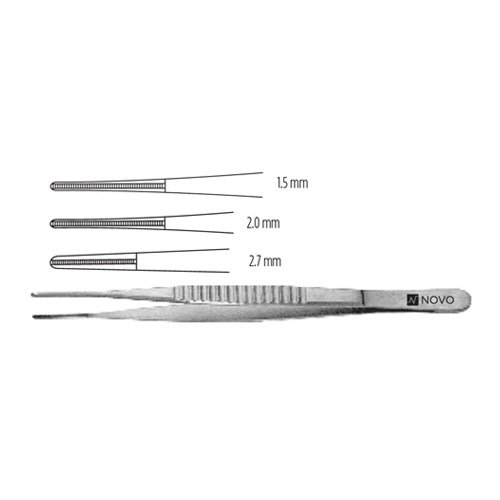 Novo Surgical Debakey Vascular Tissue Forceps-3.0 Mm Tips, 6" (15.0 Cm)