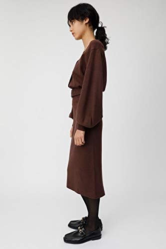 Amazon Co Jp マウジー ワンピース ドレス 2way Blousing ニットドレス 010csf70 0690 Free ブラウン レディース 服 ファッション小物