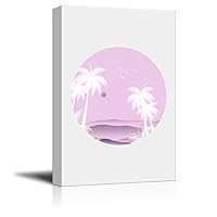 Canvas Wall Art Circular Pattern Landscape Canvas Prints Home Artwork Decoration for Living Room,Bedroom - 12x18 inches