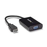 StarTech.com HDMI to VGA Adapter - 1920x1080 - HDMI Converter with Audio Output - VGA to HDMI Monitor Adapter (HD2VGAA2)