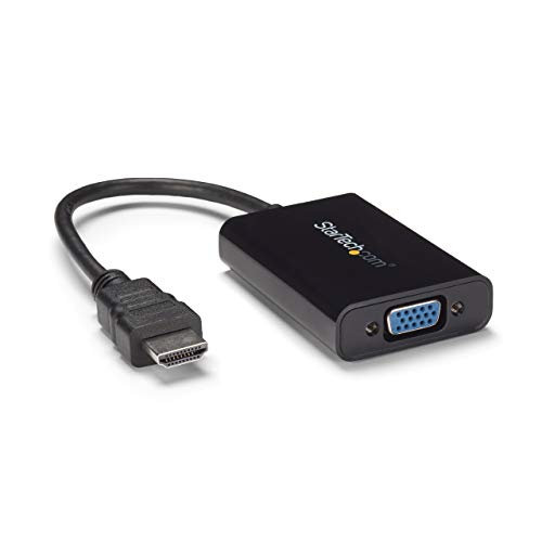 StarTech.com HDMI to VGA Adapter - 1920x1080 - HDMI Converter with Audio Output - VGA to HDMI Monitor Adapter (HD2VGAA2)