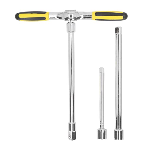 Pssopp T Handle Ratchet Tap Holder, No Slippage Ratchet Tap Wrench Set for Mechanical Equipment Auto Repair