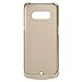 Galaxy S7 Edge Battery Case Wireless Charging - BIGFOX 5200mAh Slim External Battery Case,Protective Power Bank Charger Case Cover with Kickstand for Samsung Galaxy S7 Edge(Gold)
