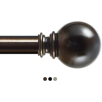 Amazon Com Kamanina 1 Inch Curtain Rod 72 144 Inches Round