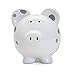 Child to Cherish Ceramic Polka Dot Piggy Bank for Boys, Gray