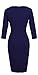 HOMEYEE Women's Celebrity Vintage Square Neck Tunic Bodycon Dress U898