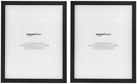 Amazonベーシック フォトフレーム 28 36cm ブラック 2点セット
