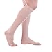 Doc Miller Premium Open Toe Compression Sleeve 1 Pair 15-20 mmHg Firm Support Graduated Pressure for Sports Running Muscle Recovery Shin Splints Varicose Veins (Skin, Medium)