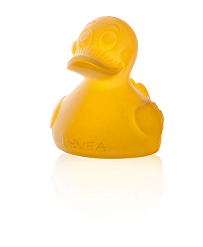 Playful HEVEA Non-Toxic, Natural Rubber Duck Alfie Bath toy, Highly hygienic, Plastic-Free