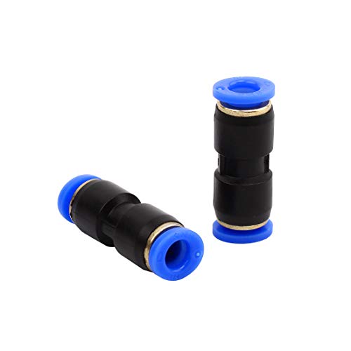 SNS SPU-5/32 5/32" Tube OD Plastic Straight Union Pipe Tube Fitting Straight Pneumatic Connector(10 PCS)