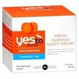 Yes to Carrots Nourishing Intense Hydration Night Cream, Fragrance Free, 1.7 fl oz