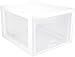 Sterilite 27 Qt./26 L Stacking Drawer, White, 4 Pack