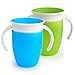 Munchkin Miracle 360 Trainer Cup, Green/Blue, 7 Oz, 2 Count primary