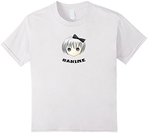 Kids #Anime T-shirt Cute Manga Anime Girl T-shirt 12 White