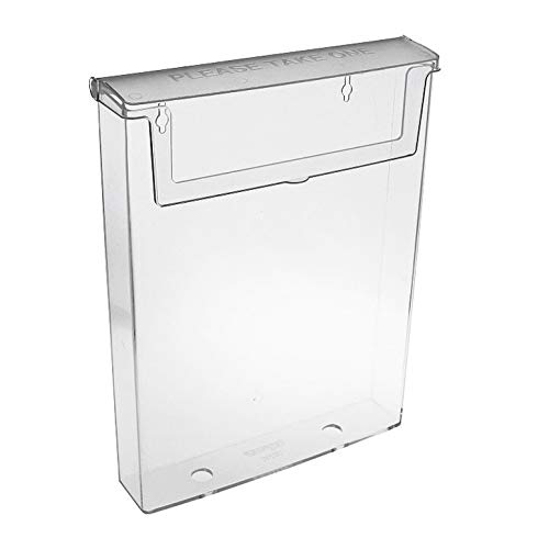 Taymar DIN A4 brochure holder as transparent brochure box with lid, weatherproof (also suitable for outdoor use)