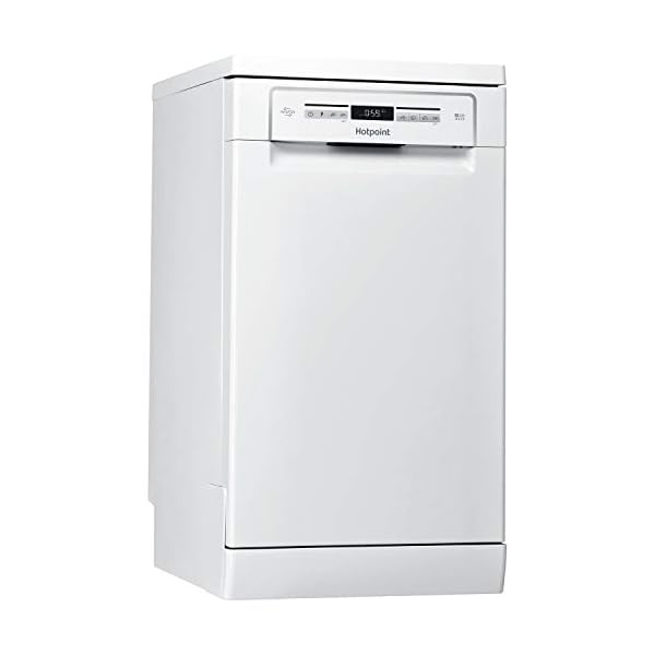 Hotpoint-HSFO3T223WUKN-10-Place-Slimline-Freestanding-Dishwasher-White Hynar Hotpoint HSFO3T223WUKN 10 Place Slimline Freestanding Dishwasher - White