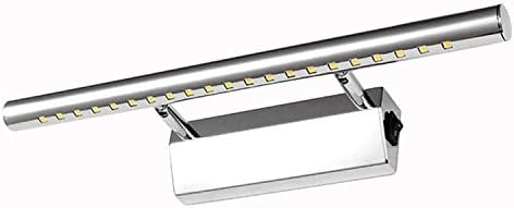 Geekercity 7W LED Bathroom Vanity Wall Lamp Make-up Mirror Front Wall Light Stainless Steel Picture Front Lighting with Switch (Cool White)