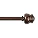 Kenney Deco Window Curtain Rod, 48 to 86-Inch, Cocoa