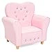 Best Choice Products Kids Heart-Shape Accent Chair Seat w/Armrest and Rhinestones - Pink
