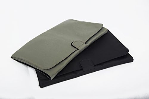 Portable Infant Changing Station Diaper Changing Pad Kit Travel Change Pad Diaper Changing Mad with Pockets for Diaper Changing Accessories (black)