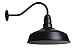 The Gardena Gooseneck Barn Light | Standard Warehouse Steel Dome on a Gooseneck | Barn Lighting and Farmhouse Lighting | Made in America (16