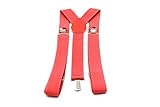 Imani Uomo Boys Solid Adjustable Suspender - Coral