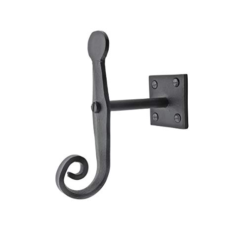 Shutter Dog Rat Tail Hand Iron Black Rustproof Set Of 6 Pairs